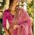 pink women woven design zari silk blend kanjeevaram saree