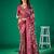 mauve floral pure chiffon muga saree