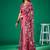mauve floral pure chiffon muga saree