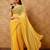 yellow embellished embroidered saree