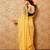 yellow embellished embroidered saree
