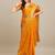 yellow yellow floral embroidered zari saree