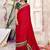 red woven design festive saree