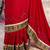 red woven design festive saree