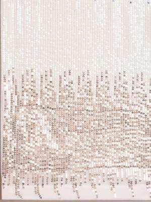 white embellished sequinned georgette saree 4