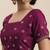 purple purple paisley zari silk blend saree