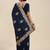 navy_blue navy blue vichitra ethnic motifs embroidered silk blend saree