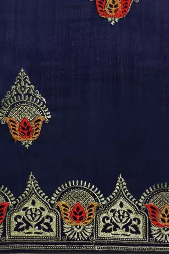 navy_blue navy blue vichitra ethnic motifs embroidered silk blend saree