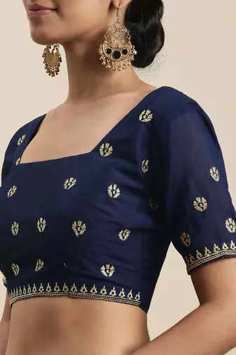 navy_blue navy blue vichitra ethnic motifs embroidered silk blend saree