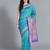 blue blue art silk woven design banarasi saree