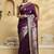 purple ethnic motifs woven design zari banarasi saree