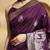 purple ethnic motifs woven design zari banarasi saree