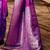 magenta woven design zari satin banarasi saree