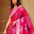 pink ethnic motifs woven design zari satin banarasi saree