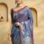 blue ethnic motifs woven design zari soft silk banarasi saree