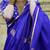 purple purple and gold-toned paisley woven design zari banarasi saree