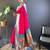 pink woven design zari silk blend paithani saree