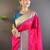 pink woven design zari silk blend paithani saree