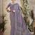 mauve floral poly crepe bagru saree