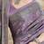mauve floral poly crepe bagru saree