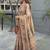 beige ethnic motifs printed pure cotton saree
