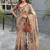 beige ethnic motifs printed pure cotton saree