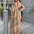 beige ethnic motifs printed pure cotton saree