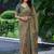 grey ethnic motifs printed pure cotton saree
