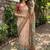 beige ethnic motifs printed pure cotton saree