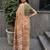 orange ethnic motifs pure cotton saree