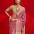 pink ethnic motifs woven design zari banarasi saree
