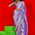 purple woven design striped zari banarasi saree