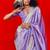 purple woven design striped zari banarasi saree