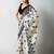 cream floral silk blend saree