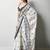 white floral silk blend saree
