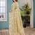 light_lime floral zari silk blend tussar saree