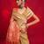 beige woven design zari banarasi saree
