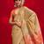 beige woven design zari banarasi saree