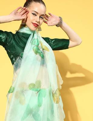 sea_green abstract saree with embellished border 3