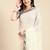 off_white embellished beads & stones pure georgette heavy work saree