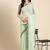 sea_green embellished beads & stones pure georgette heavy work saree