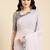 pink embellished beads & stones pure georgette heavy work saree