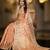 peach ethnic motifs woven design zari organza banarasi saree