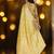 yellow woven design zari organza banarasi saree