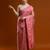 pink women ethnic motifs woven design cotton saree with blouse