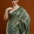 green woven design designer chanderi cotton blend saree