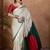 cream striped silk blend designer saree
