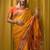 yellow woven design zari paithani saree
