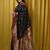 black woven design zari paithani saree