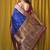 blue woven design zari designer paithani saree